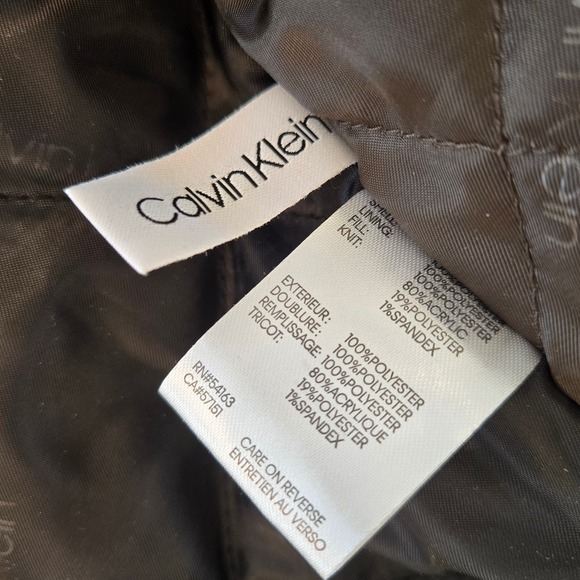 Calvin Klein Mens Classic Zip-Front Ripstop Bomber Jacket Tech XL Dark Tan - Picture 14 of 15